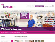 Tablet Screenshot of care100.co.uk